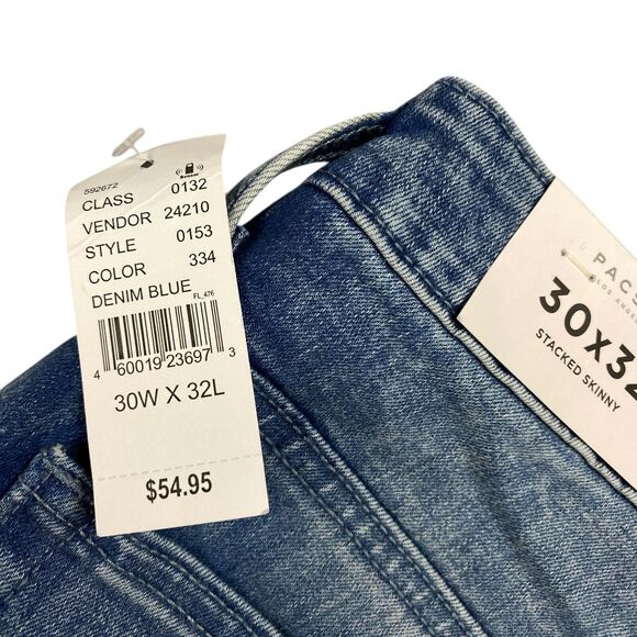 Pacsun Stacked Skinny Comfort Stretch Ripped Jeans  Men’s  30x32 New MSRP: $ 54 - Picture 2 of 16